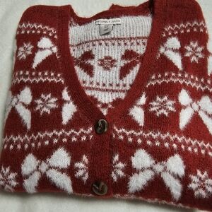 Sincerely Jules Festive Red and White Cardigan